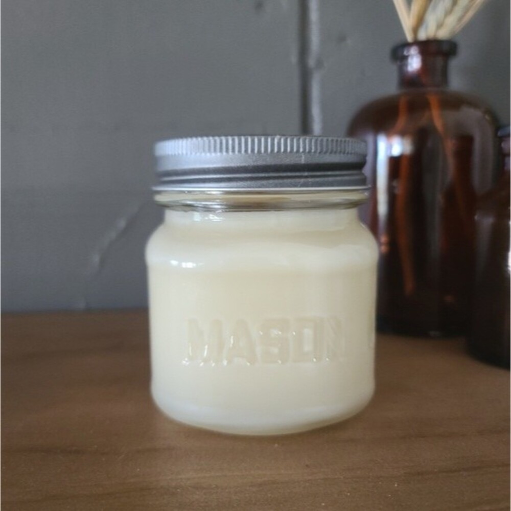 Hot Maple Toddy All-Natural Soy Candle 8oz Mason Jar